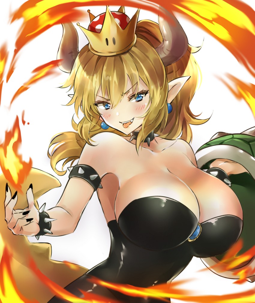 bowsette (mario and 1 more) drawn by melings_(aot2846)