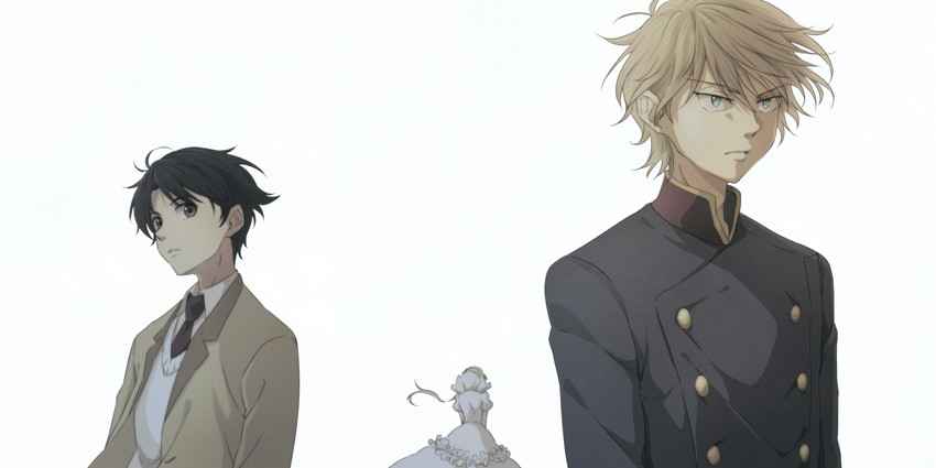 slaine troyard, kaizuka inaho, and asseylum vers allusia (aldnoah.zero) drawn by saiba_(henrietta)