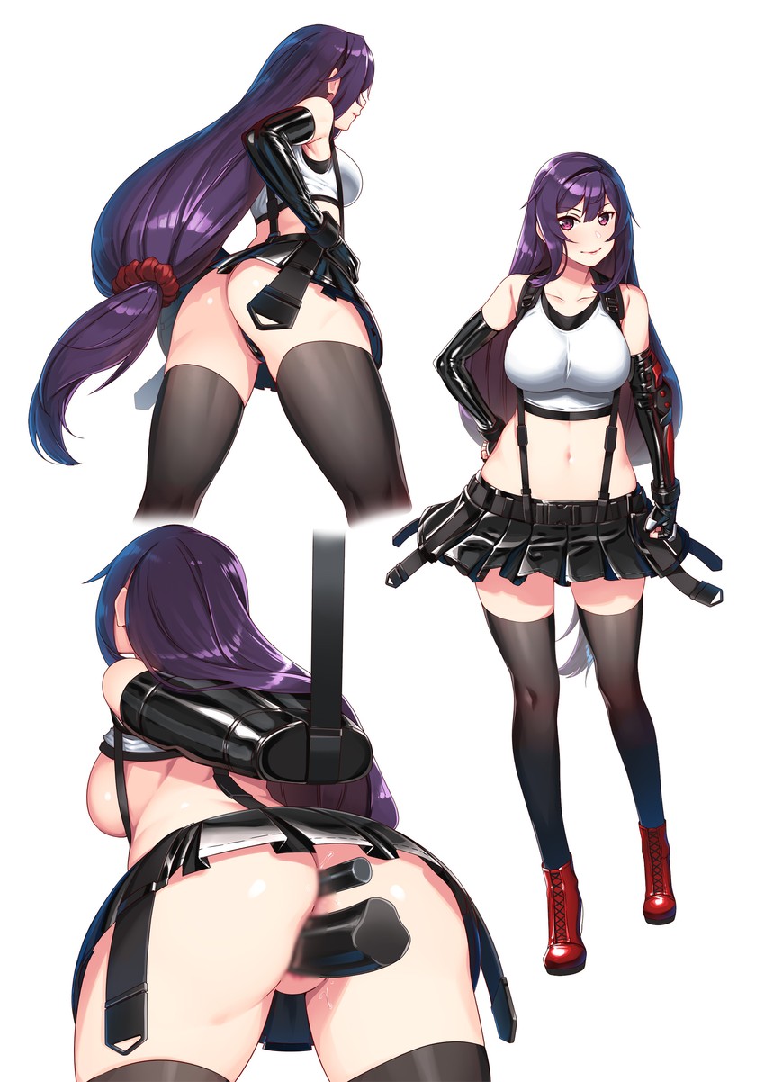tifa lockhart and hie (original and 3 more) drawn by hiememiko