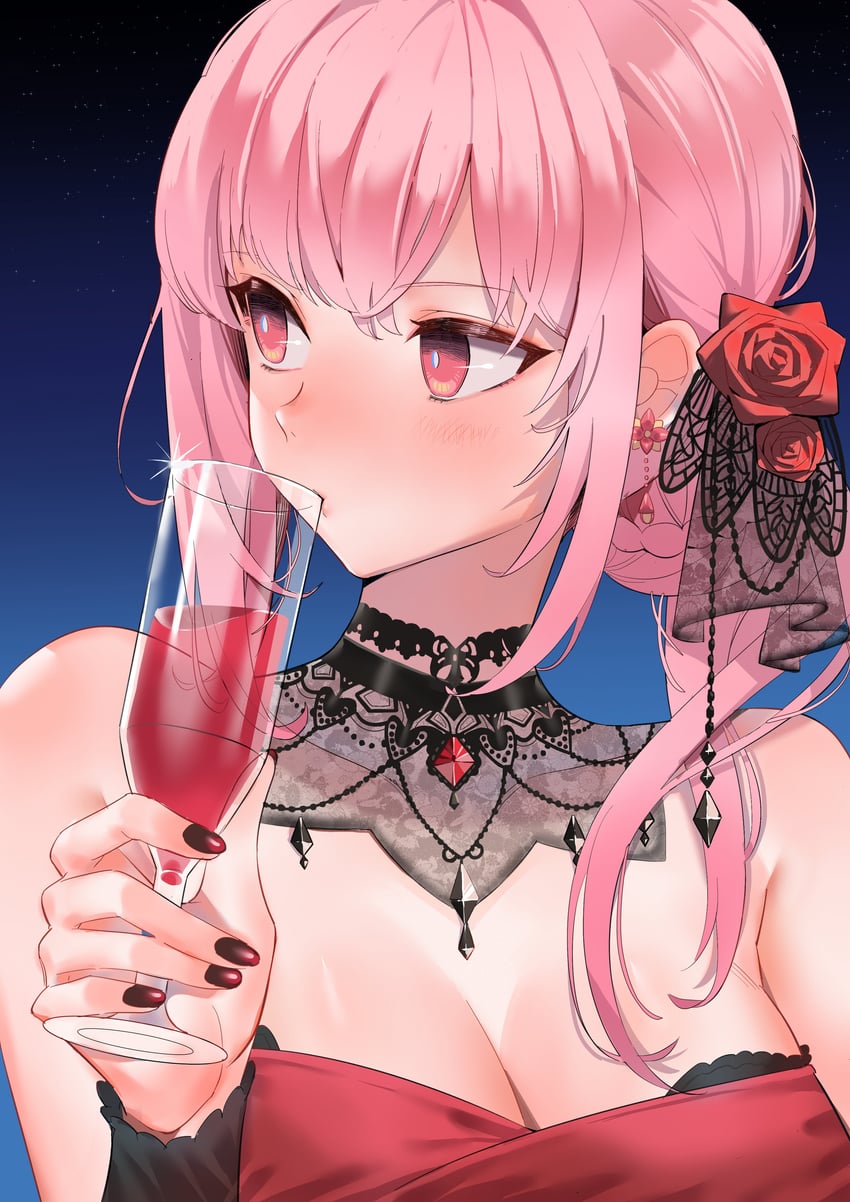 mori calliope (hololive and 1 more) drawn by bygin