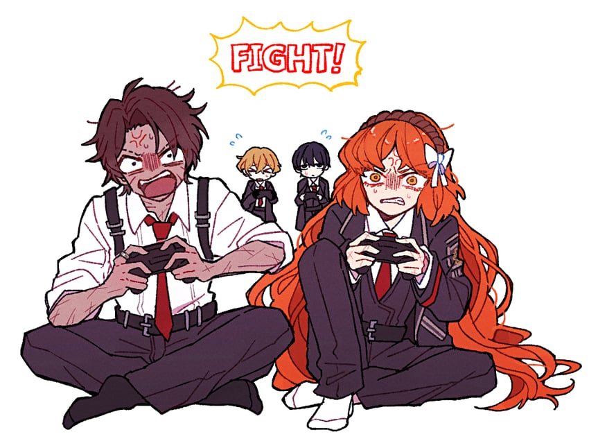 ishmael, sinclair, yi sang, and heathcliff (project moon and 1 more) drawn by yono_neie