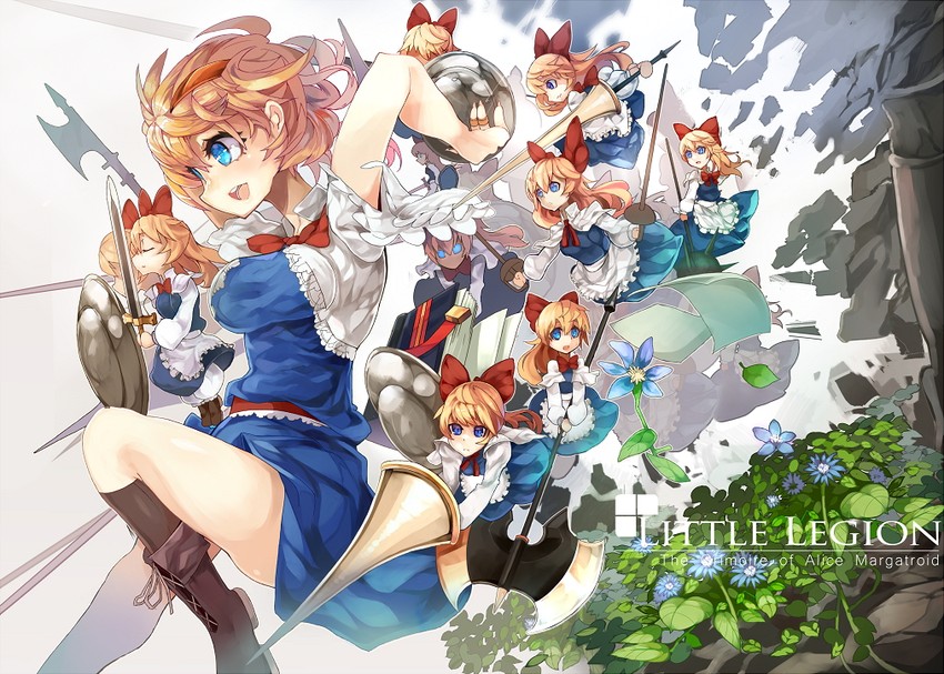 alice margatroid and shanghai doll (touhou) drawn by himuro_shunsuke