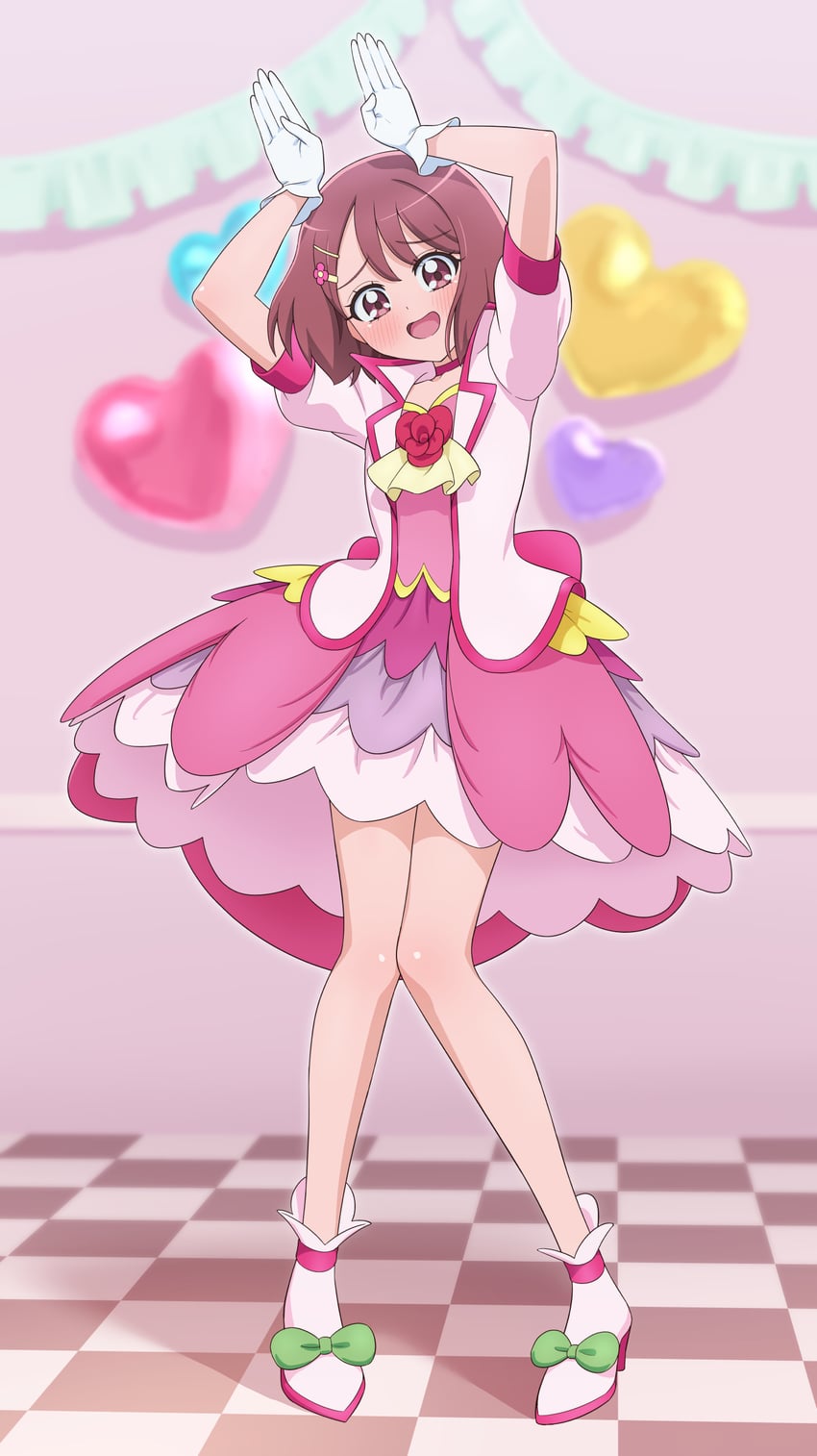 hanadera nodoka and cure grace (precure and 1 more) drawn by tiler_(tiler00)