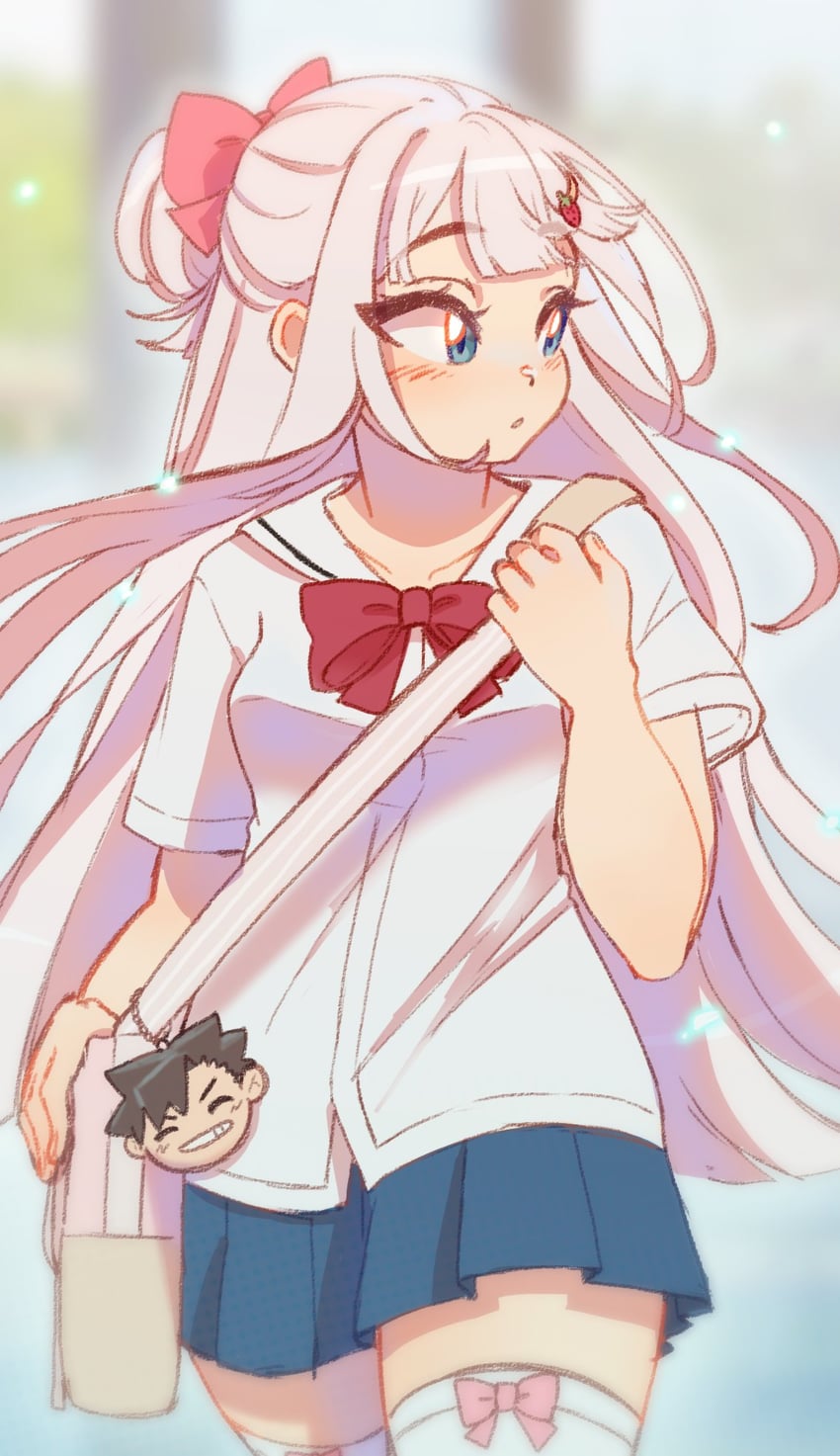 kuroo tetsurou and shiromori reina (original and 1 more) drawn by cudlil