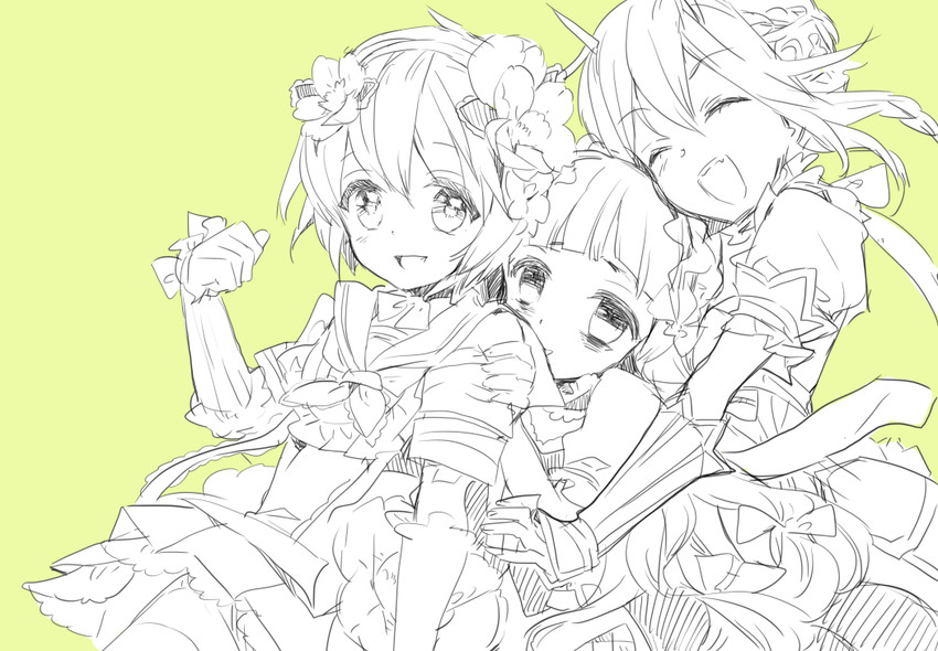 snow white, la pucelle, and hardgore alice (mahou shoujo ikusei keikaku and 1 more) drawn by edoya_pochi