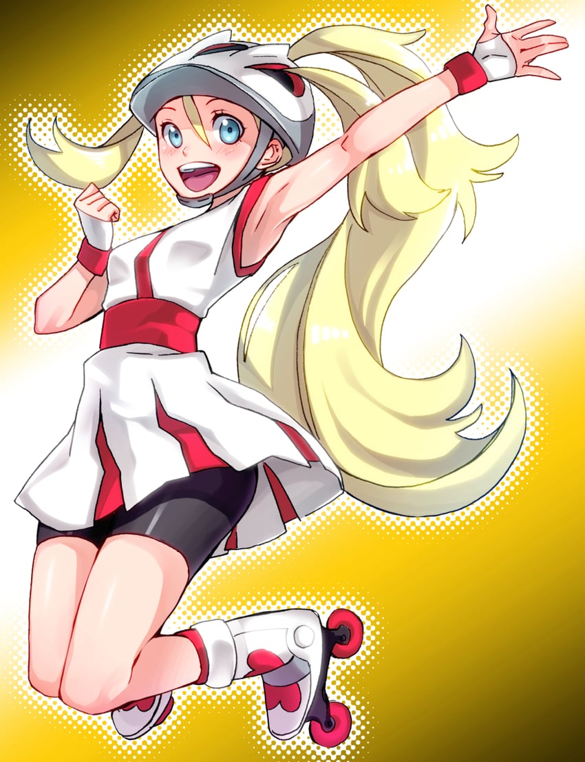korrina (pokemon and 1 more) drawn by kat_(bu-kunn)