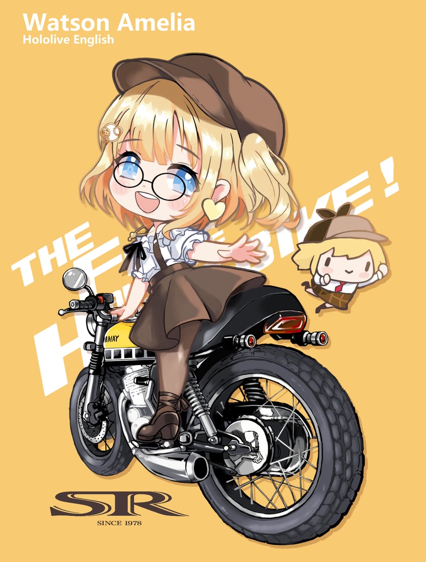 watson amelia and smol ame (hololive and 2 more) drawn by yoyoko707