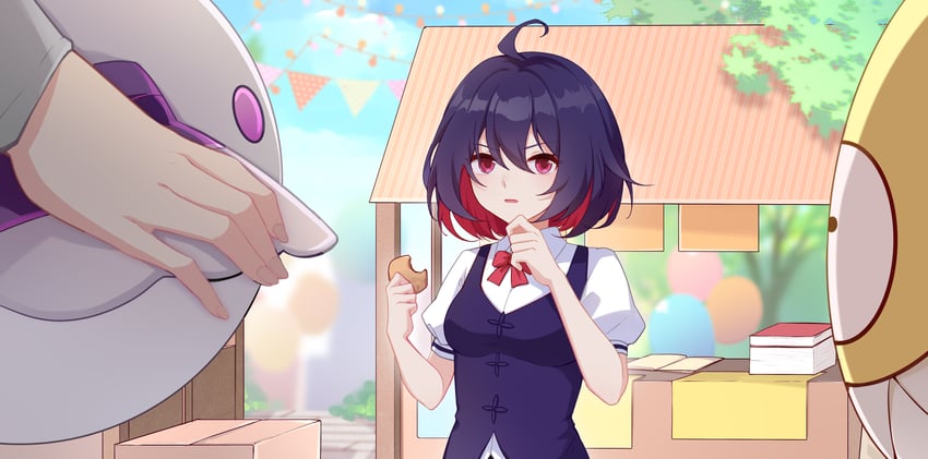 seele vollerei, homu, and seele (honkai and 1 more) drawn by shuiyinzijun