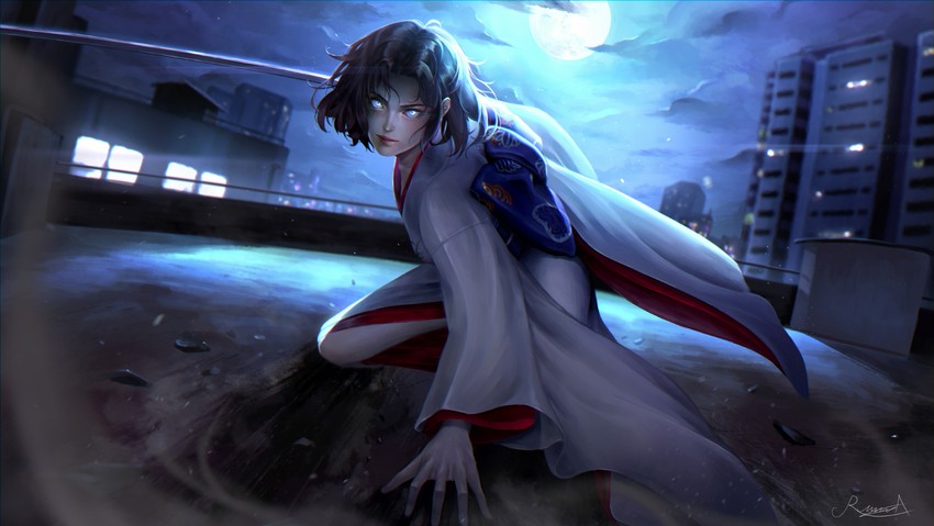 ryougi shiki and void shiki (kara no kyoukai) drawn by rova_dd