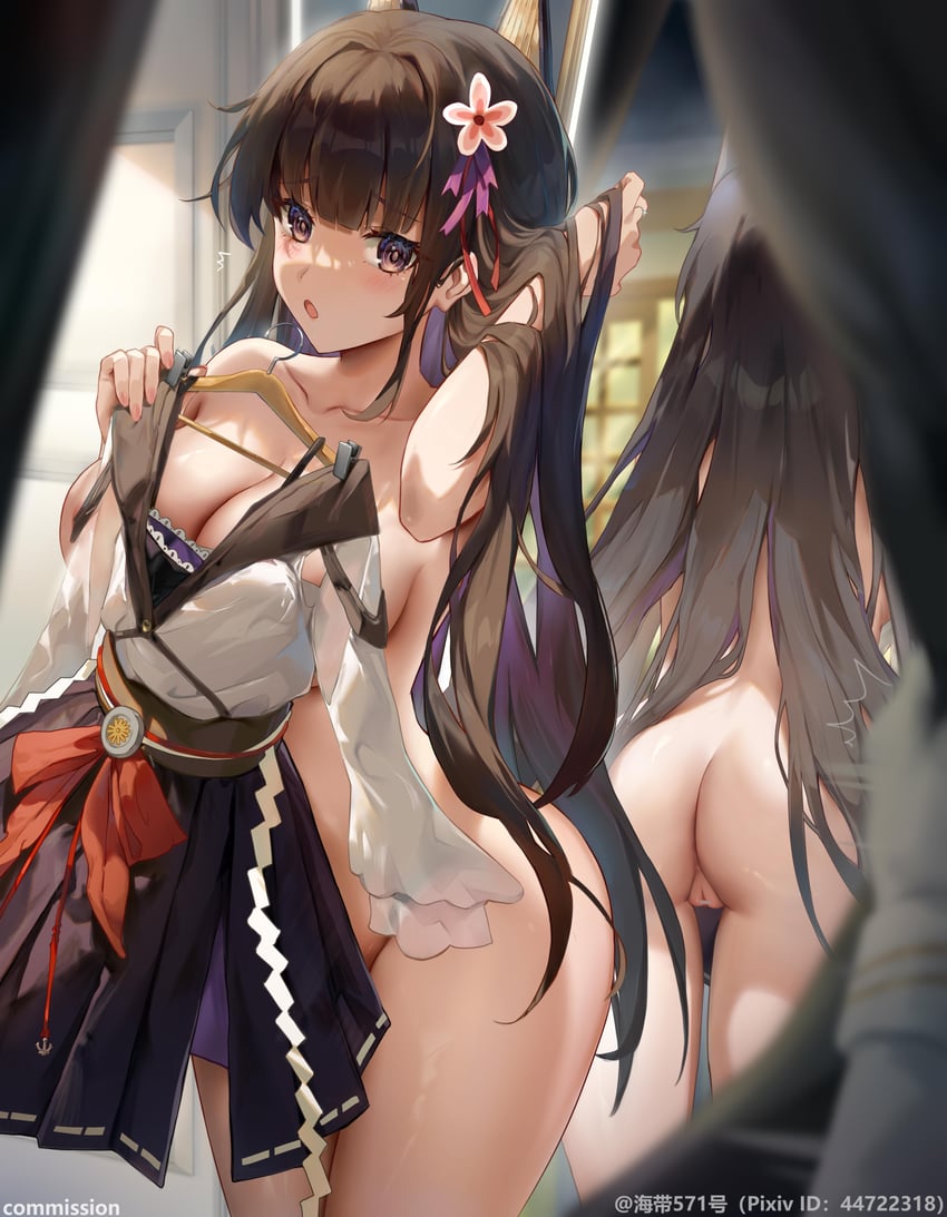 akagi and admiral (warship girls r) drawn by ffg-571