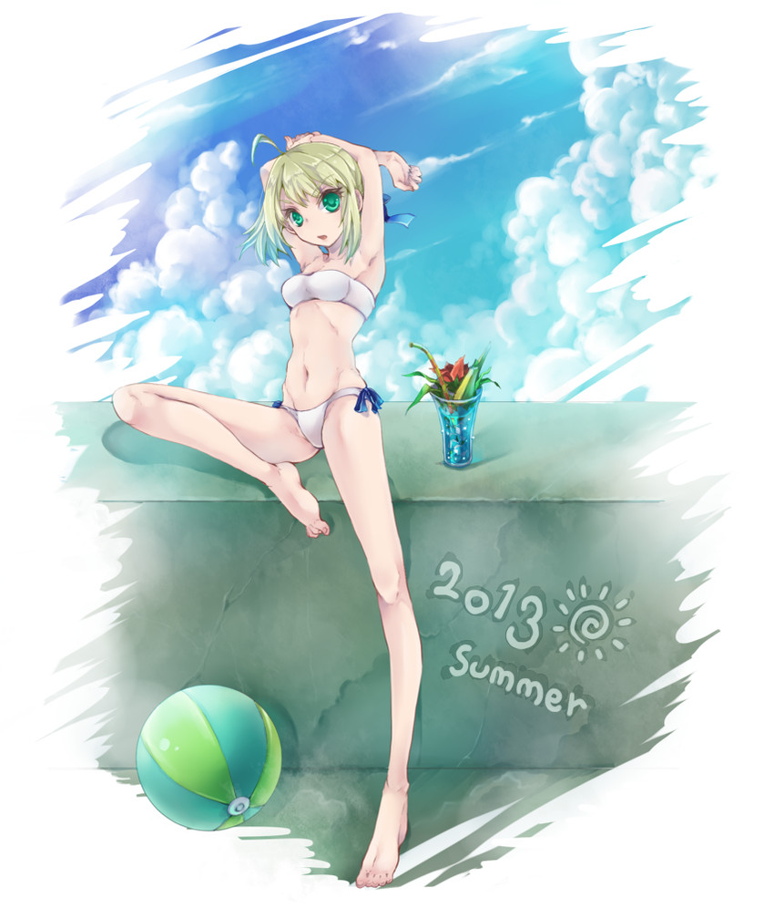 artoria pendragon and saber (fate and 1 more) drawn by toroakikan