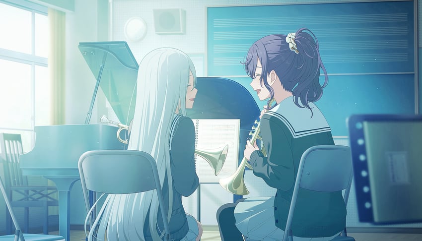 asahina mafuyu and yoisaki kanade (project sekai) drawn by colorful_palette
