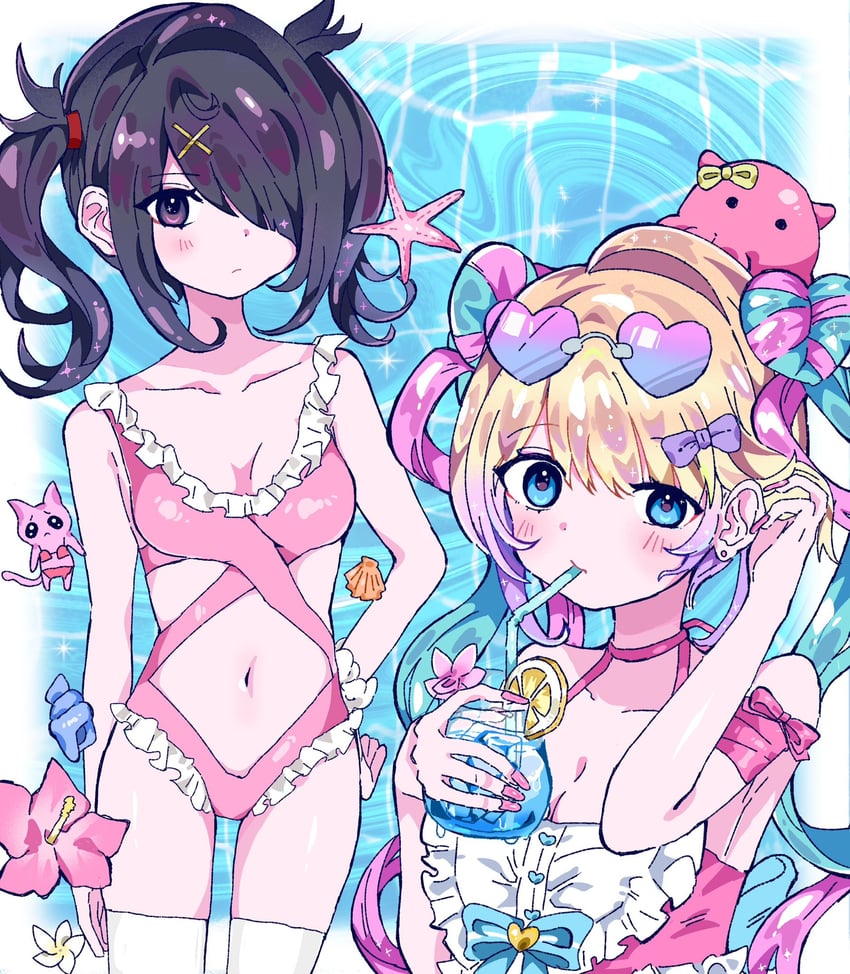 chouzetsusaikawa tenshi-chan and ame-chan (needy girl overdose) drawn by itomakirichan