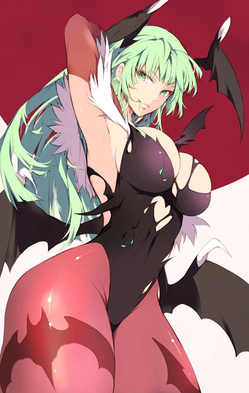 morrigan aensland (darkstalkers) drawn by ichizen_(o_tori)