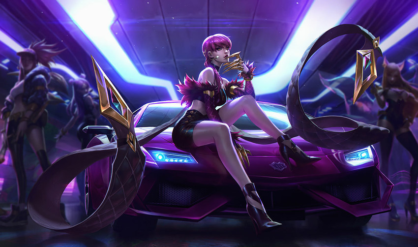 ahri, akali, evelynn, kai'sa, k/da akali, and 3 more (league of legends)