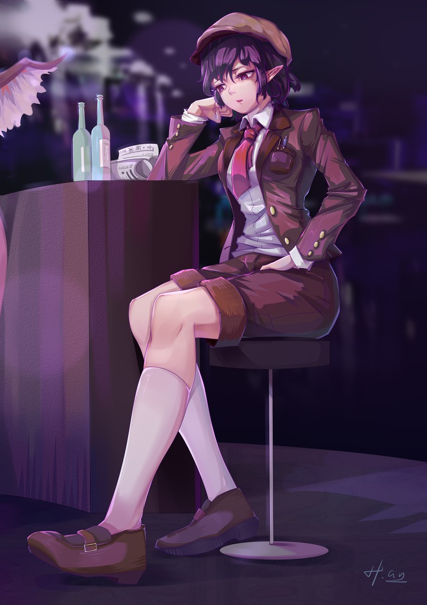 shameimaru aya and mystia lorelei (touhou and 1 more) drawn by h.an_(516635864)