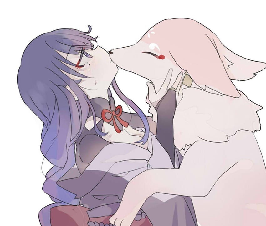 raiden shogun and yae miko (genshin impact) drawn by fud