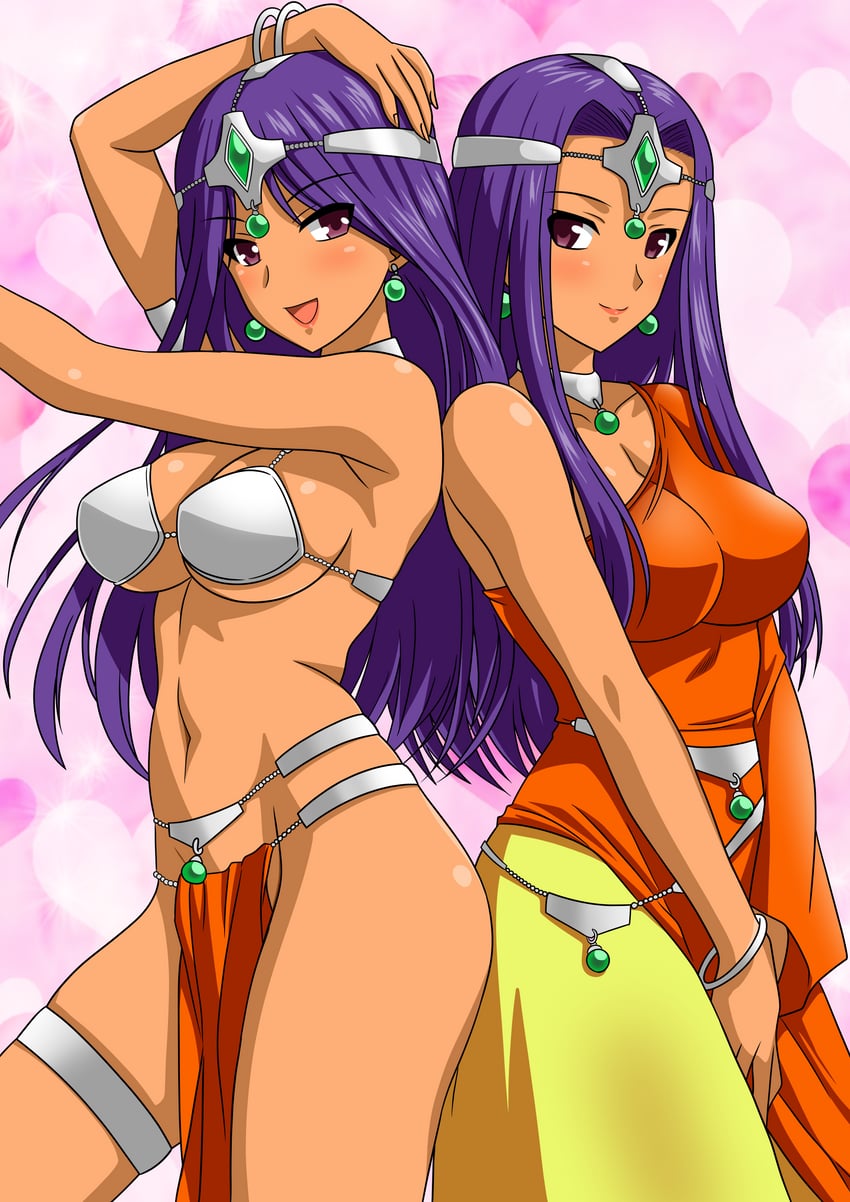 manya and minea (dragon quest and 1 more) drawn by yuuyuu_(3jjbn)