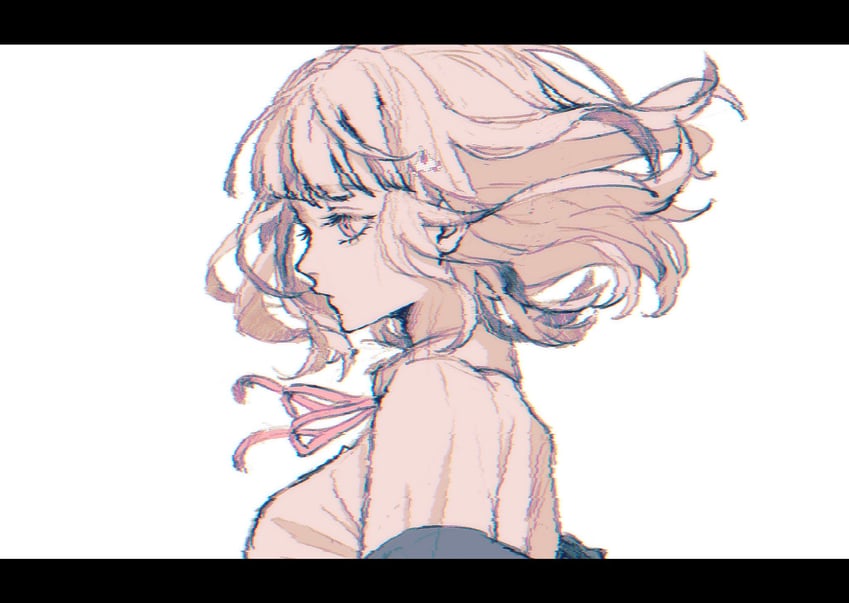 nanami chiaki (danganronpa and 2 more) drawn by v0_id11