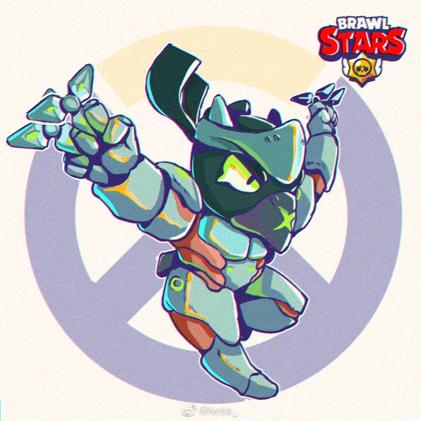 genji and crow (overwatch and 1 more) drawn by iwse_zhang