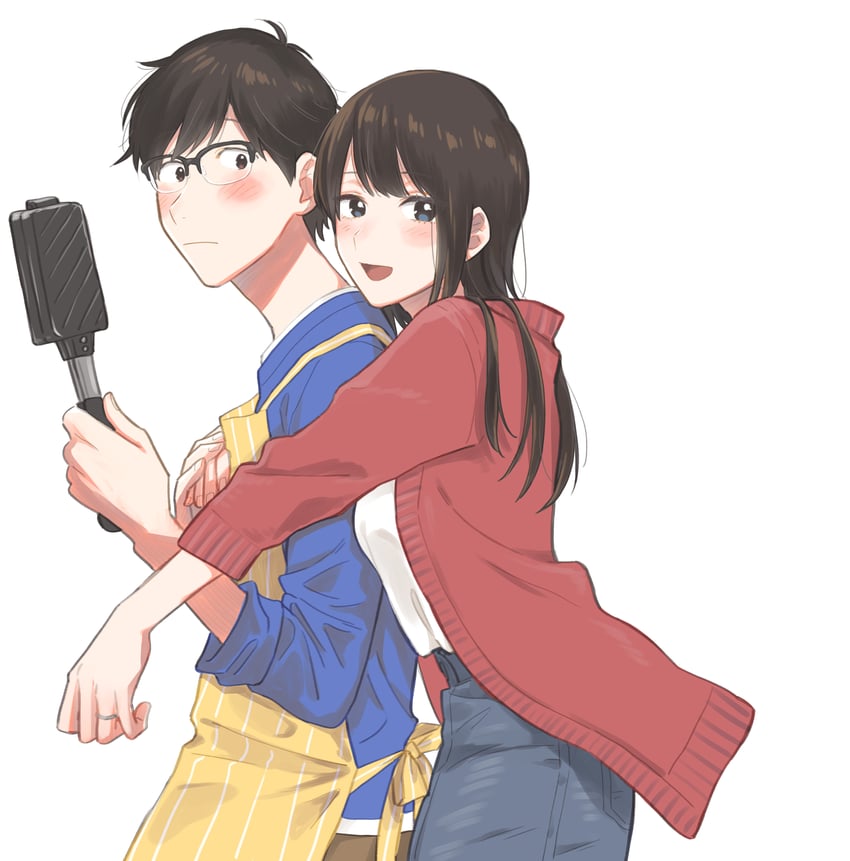 fukuyama chihiro and fukuyama kenta (yaiteru futari) drawn by hanatsuka