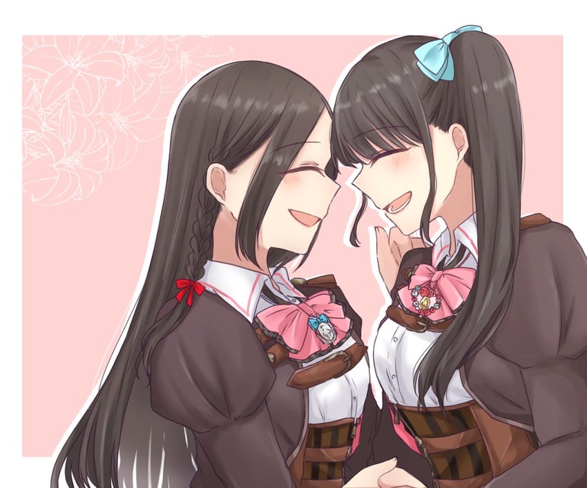 houjou monica asahi and tachibana theresia nagisa (assault lily) drawn by nigari_(ngari_0115)