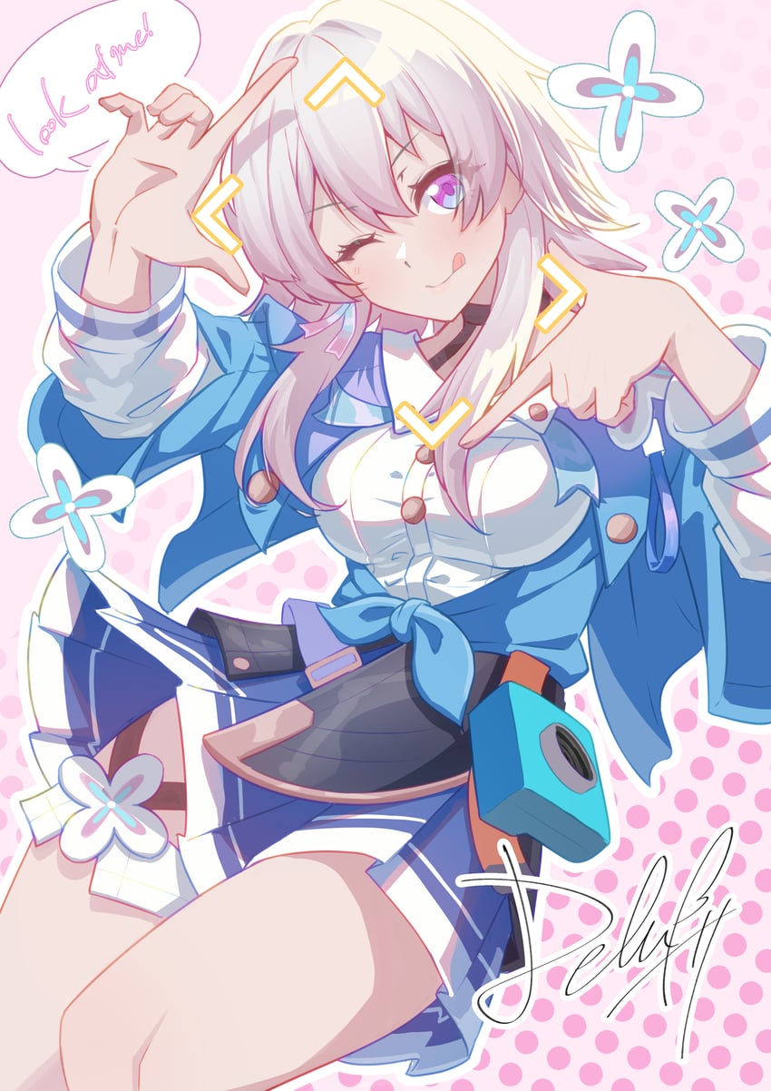march 7th (honkai and 1 more) drawn by strings-lover