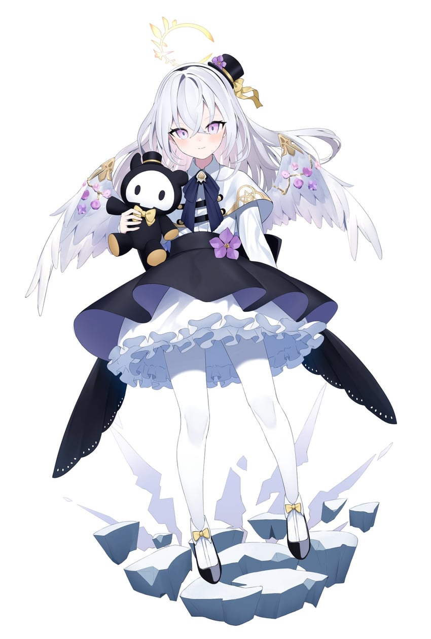 azusa and skullman (blue archive) drawn by beko_(beco_1122)