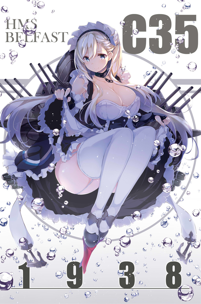 belfast (azur lane) drawn by kurokawa_izumi