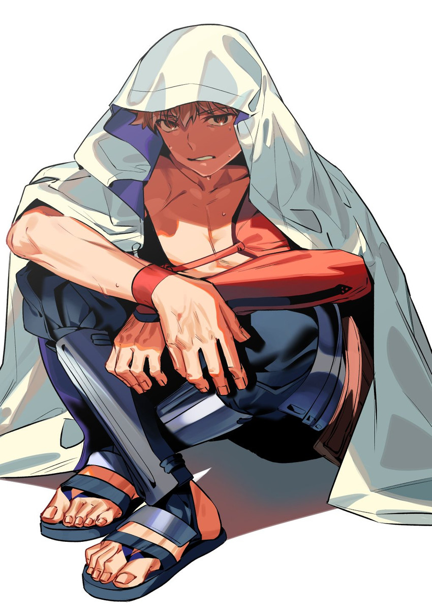 emiya shirou and senji muramasa (fate and 1 more) drawn by noko_morokoshi