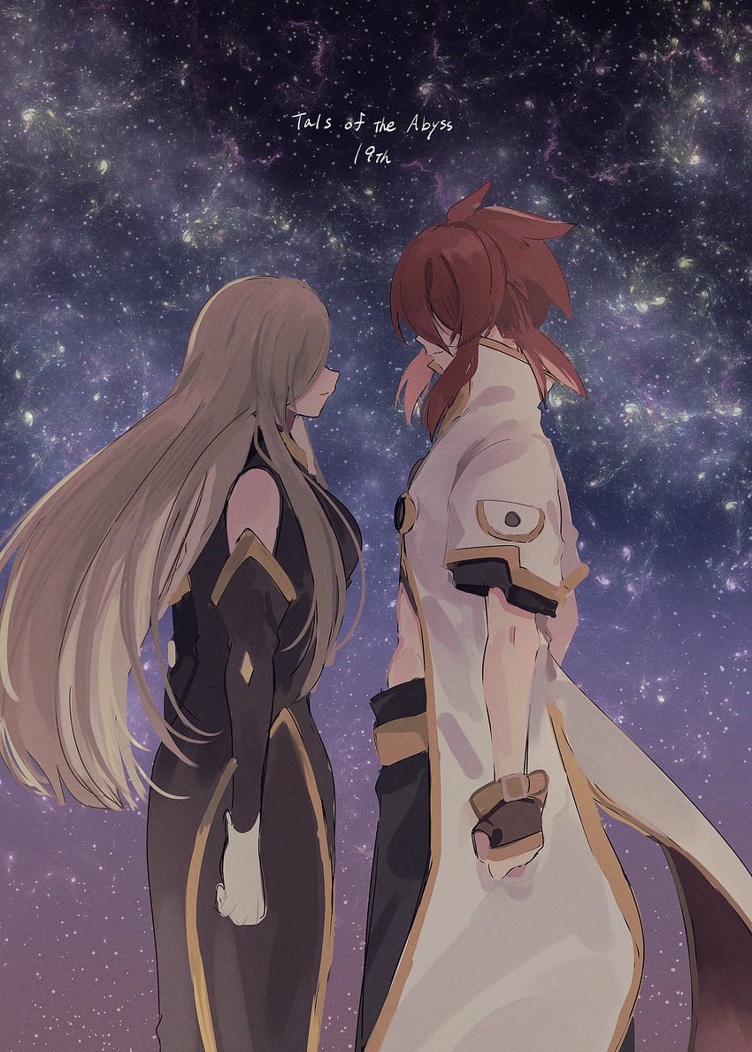 tear grants and luke fon fabre (tales of and 1 more) drawn by aomattya