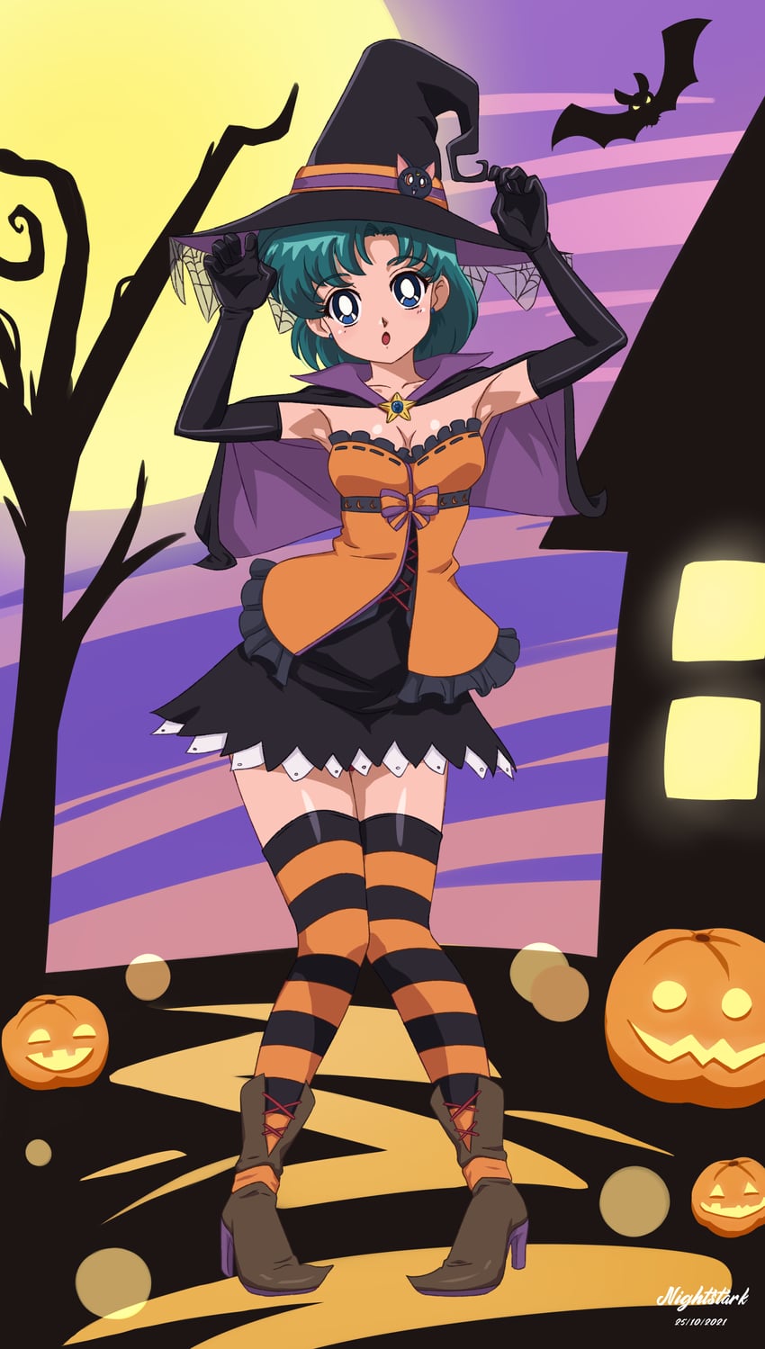mizuno ami (bishoujo senshi sailor moon) drawn by nightstark