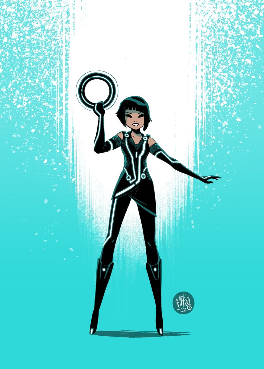 quorra (tron and 1 more) drawn by mikemaihack