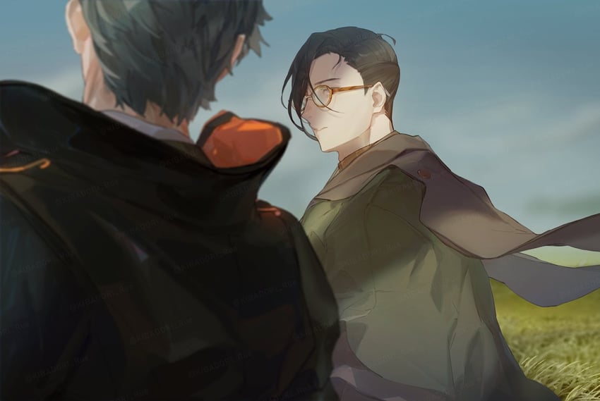 saitou hajime and yamanami keisuke (fate and 1 more) drawn by kibadori_rue