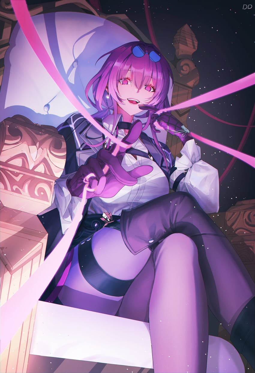 kafka (honkai and 1 more) drawn by didi_clcl