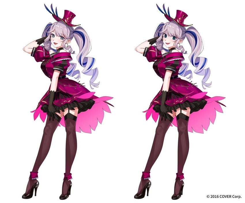 pavolia reine (hololive and 1 more) drawn by yomosaka