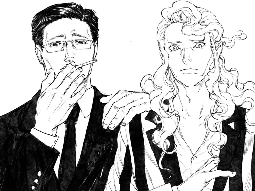 hinrigh biganduffno and ken'i wang (hunter x hunter) drawn by almostghost