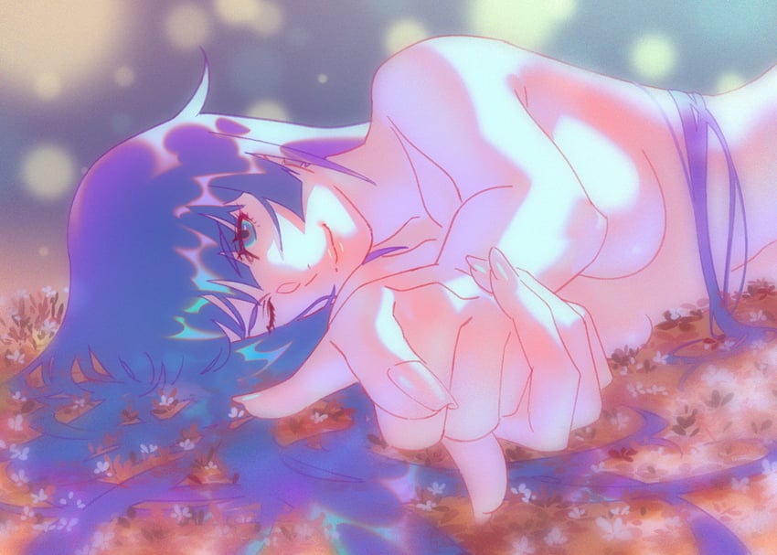 senjougahara hitagi (monogatari and 1 more) drawn by rapa_rachi