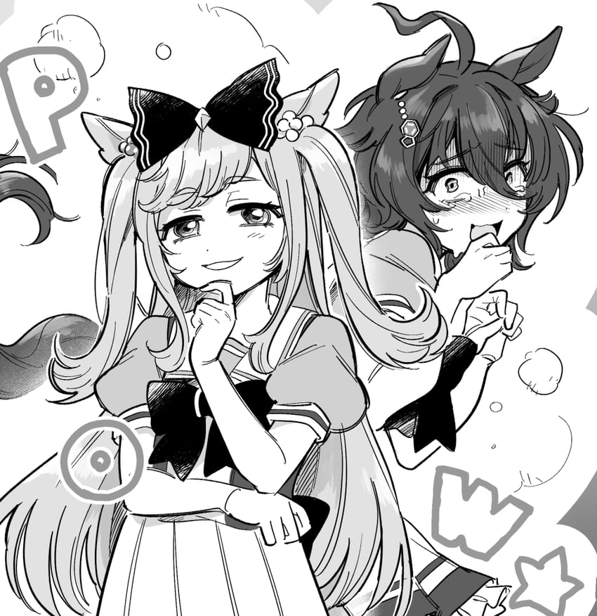 agnes tachyon and agnes digital (umamusume) drawn by yokuko_zaza