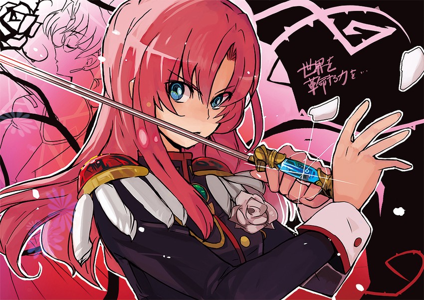 tenjou utena and himemiya anthy (shoujo kakumei utena) drawn by hihara_you