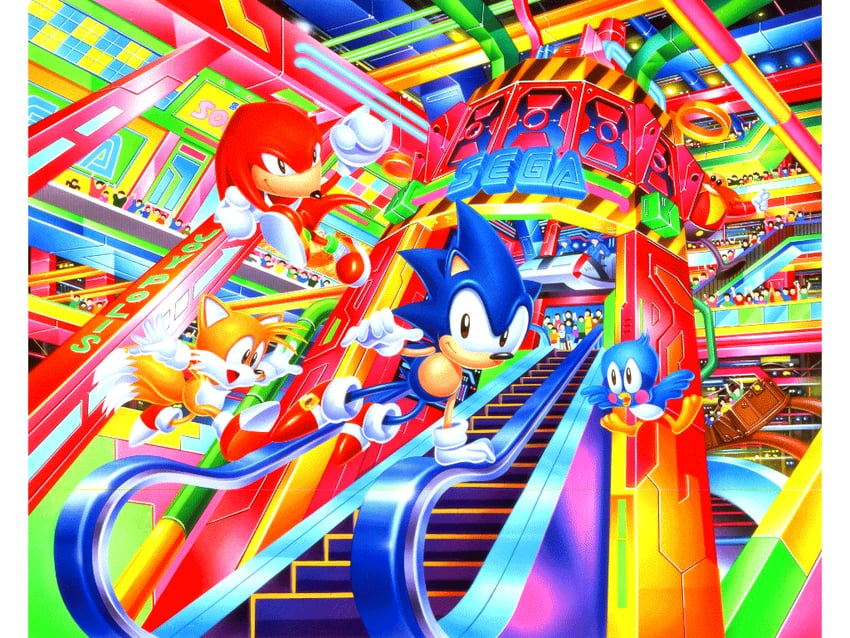 sonic the hedgehog, tails, knuckles the echidna, and flicky (sonic and 2 more)