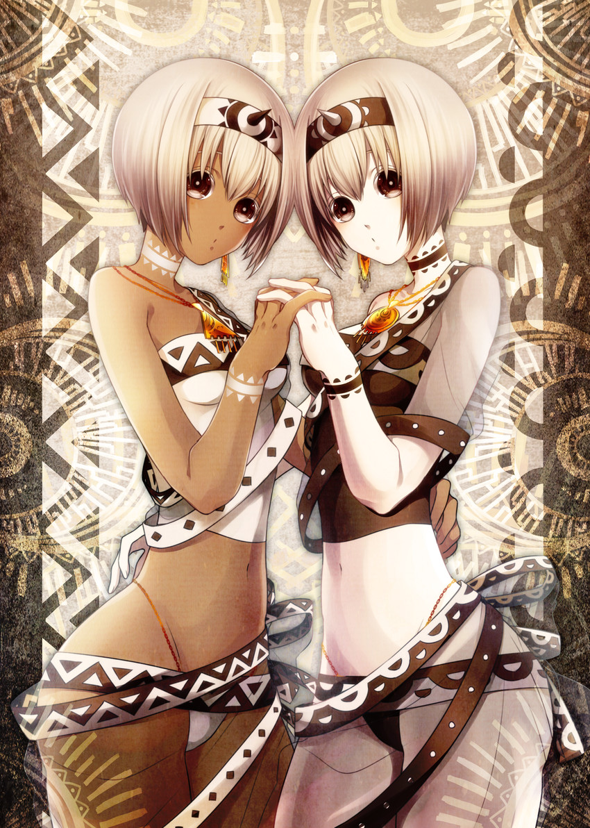 uruuru and saraana (utawarerumono and 1 more) drawn by shikimi_rau