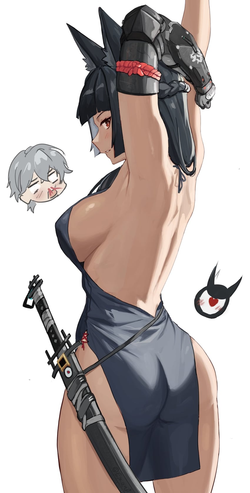 hoshimi miyabi, wise, and tailless (zenless zone zero) drawn by akihitoevon