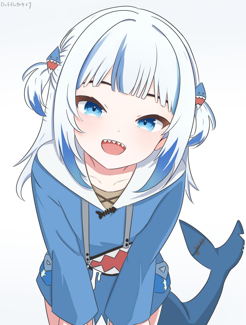 gawr gura (hololive and 1 more) drawn by doffln90427