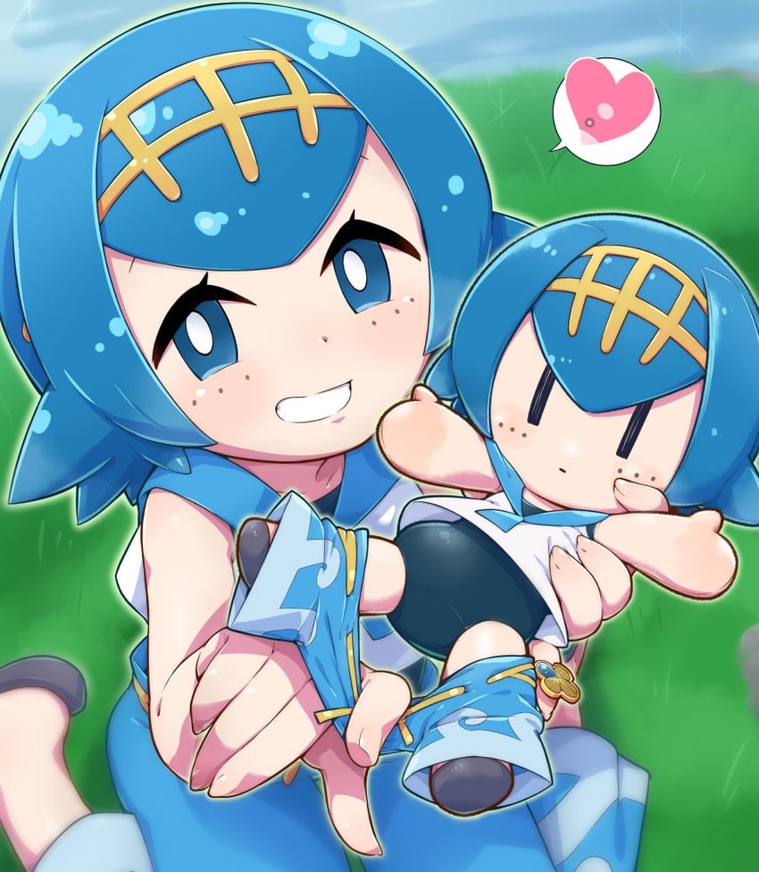 lana (pokemon and 1 more) drawn by tokkyuu_mikan