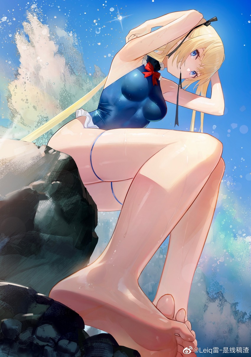 marie rose (azur lane and 1 more) drawn by leiq