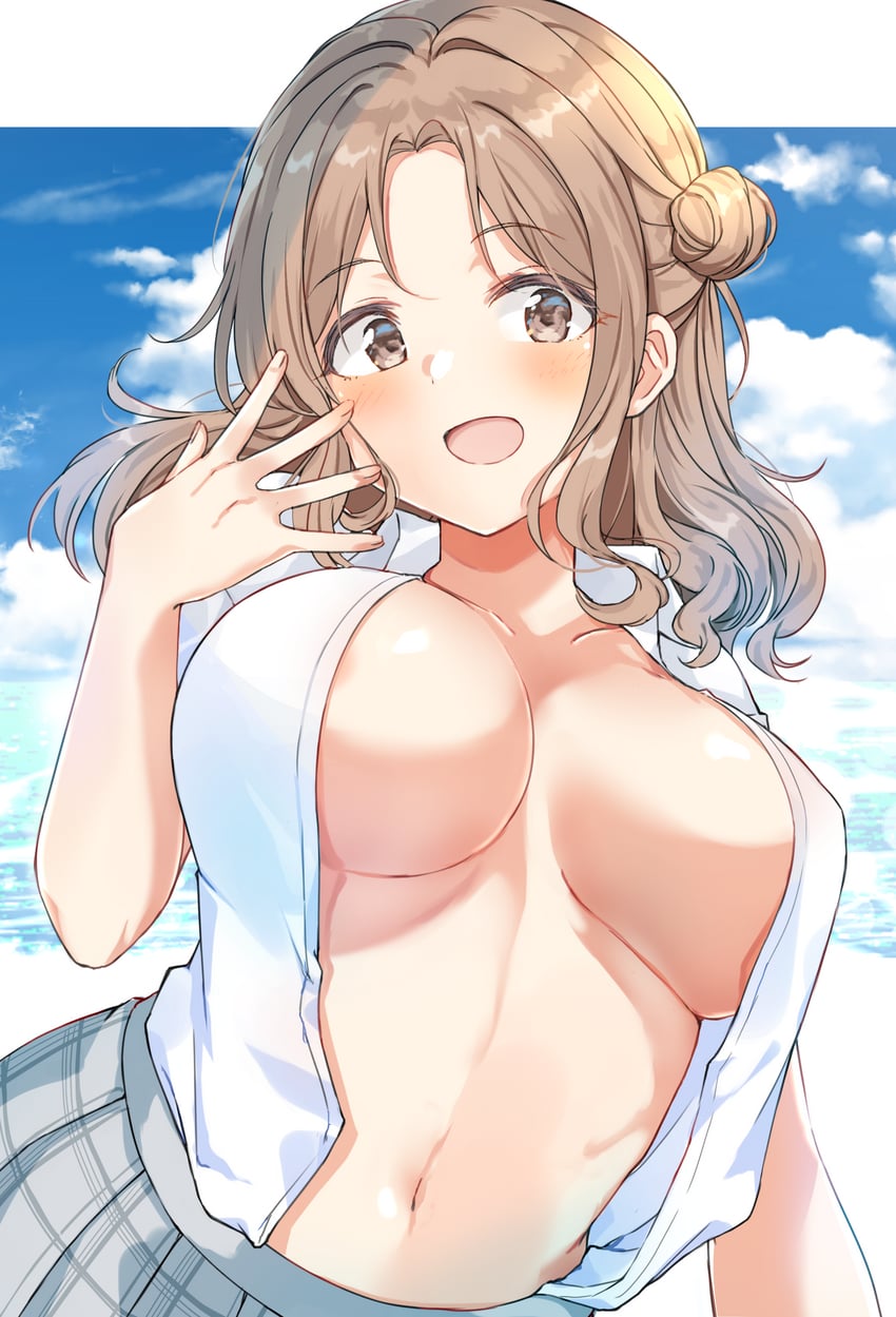 ichikawa hinana (idolmaster and 1 more) drawn by shiitake_taishi