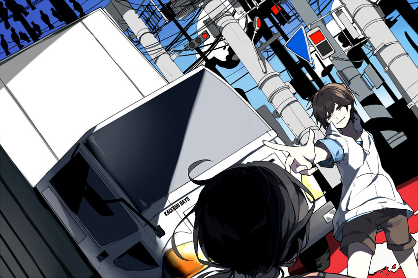 amamiya hibiya and asahina hiyori (kagerou project and 1 more) drawn by fuppi