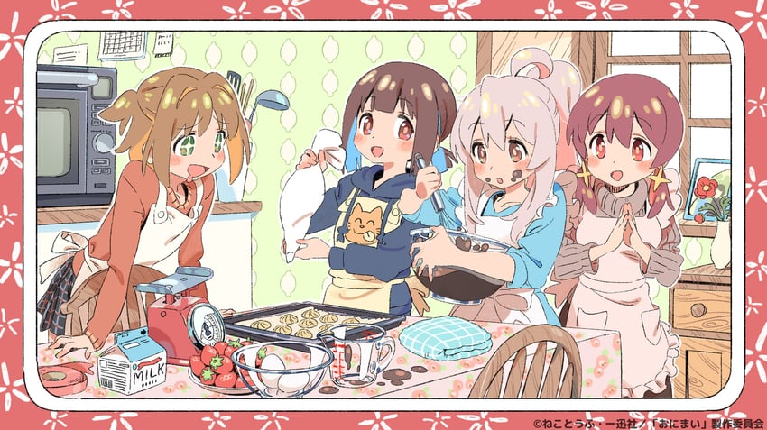 oyama mahiro, hozuki momiji, oka asahi, and murosaki miyo (onii-chan wa oshimai!) drawn by kariya_(kry_aia)