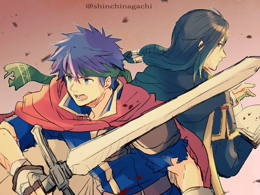 ike and soren (fire emblem and 1 more) drawn by nishimura_(shinchinagachi)